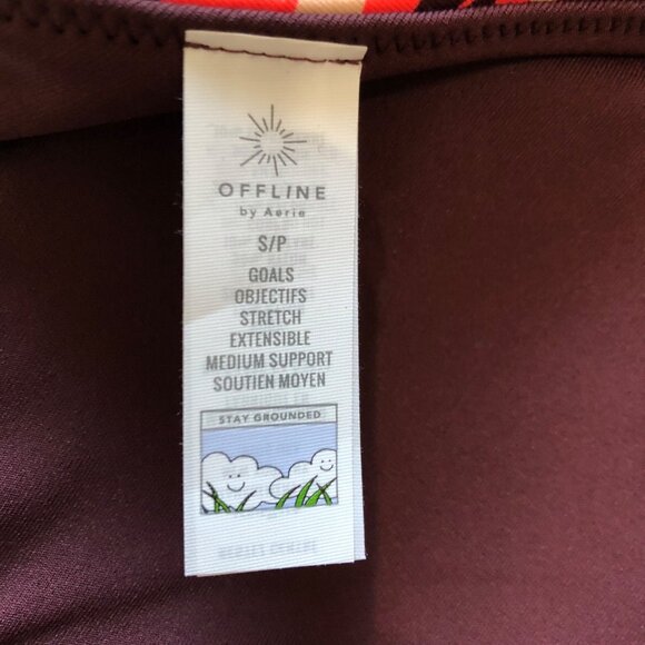 Offline By Aerie Womens Medium Support Sports Bra S Nylon Elastane Leopard Print - Picture 2 of 6